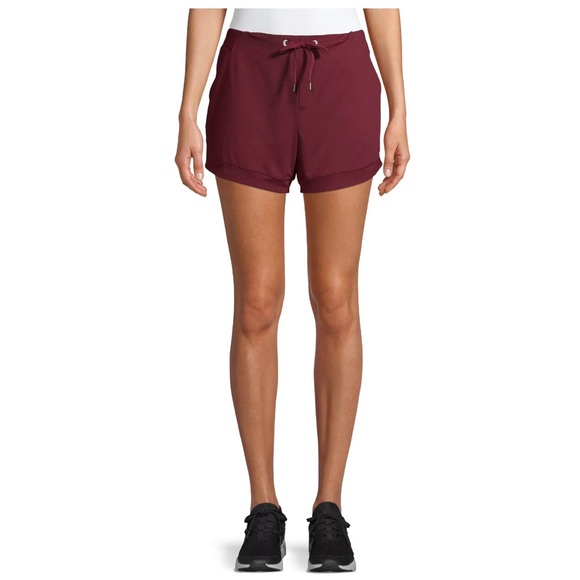 Women's Active Walking Short. Colors: Bordeaux - Picture 1 of 6